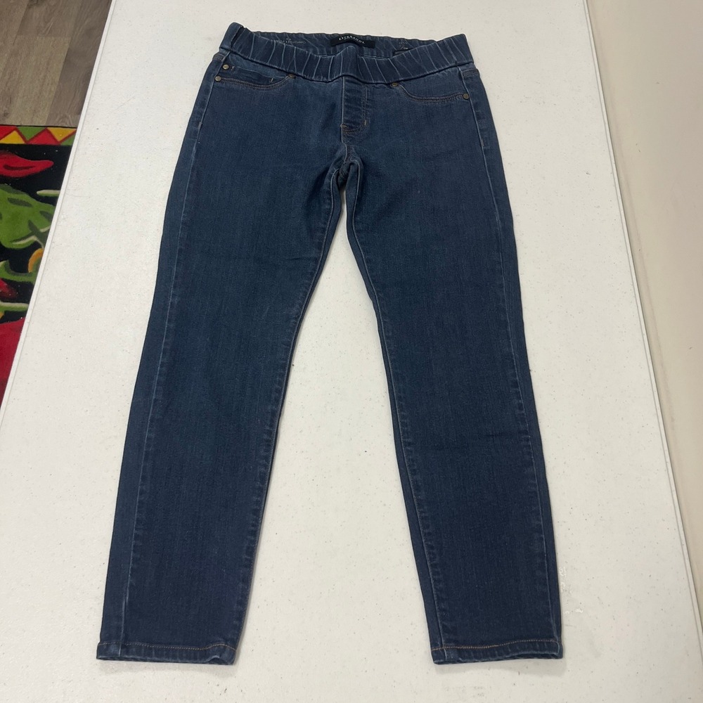 Liverpool Jeans Co Womens 6P Blue Denim Leggings Pull On Skinny LP2021SC2 Indigo
